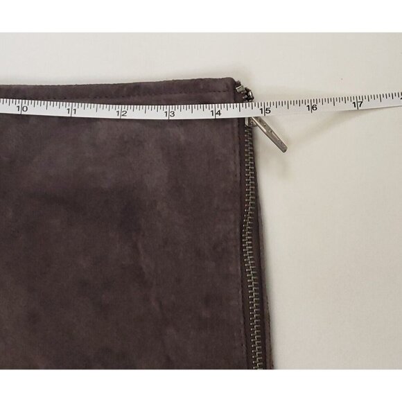 BlankNYC Suede Leather Skirt Women's Size 27 Shadow Grey Side Zip Biker Citycore - Picture 7 of 16